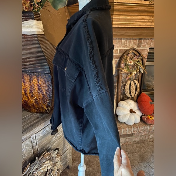 Rock & Roll Oversized Jean Shacket - Picture 3 of 11